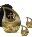 Sunlit Daisy Hopper - Rabbit Urns Funeral Large  Urns