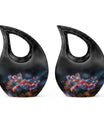 Digital Firefly Elegance - Dragonfly Urn Memorial, Funeral Cremation Urn