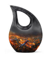 Fiery Dragonfly Dreams - Dragonfly Urn Memorial, Funeral Shape Urn