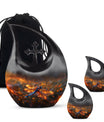 Fiery Dragonfly Dreams - Dragonfly Urn Memorial, Funeral Shape Urn