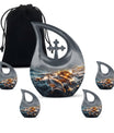 10-inch Sunset Dolphin Glide Urn 