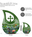 Aluminium Duck's Lotus Realm cremation urn, 