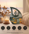 10-inch Duckling's Sunset Bloom Urn 