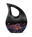 Starry Night Prowl - Tiger Urn Memorial, Funeral Shape Urn