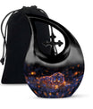 Starry Night Prowl - Tiger Urn Memorial, Funeral Shape Urn