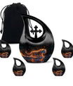 Fiery Rain Stride - Tiger Urn Memorial, Funeral Cremation Urn For Ashes