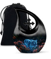Spectral Bloom Stealth - Tiger Urn Large Memorial, Funeral Urn For Ashes