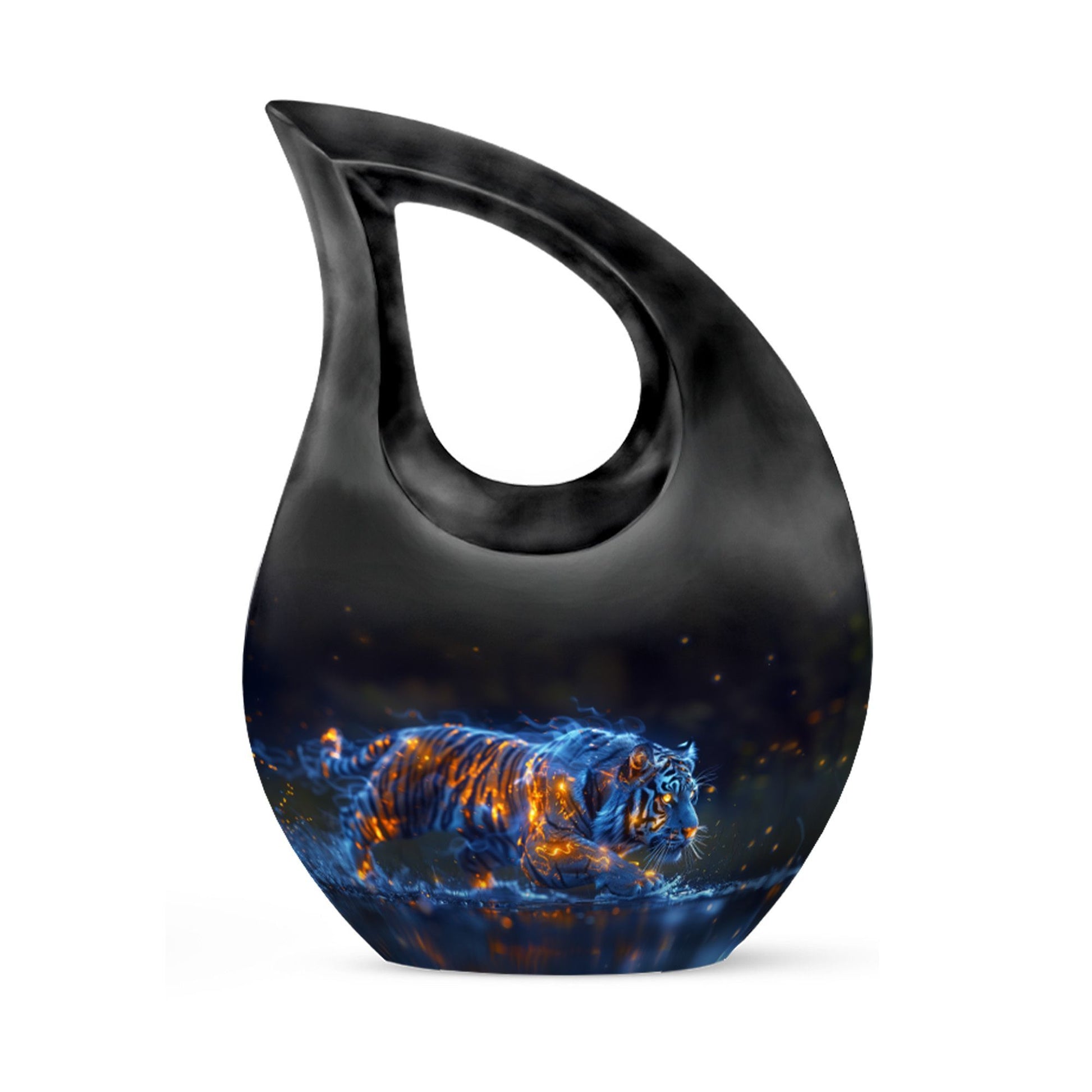 10 inch Cross Drop Aquatic Fire Essence Urn