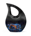 10 inch Cross Drop Aquatic Fire Essence Urn