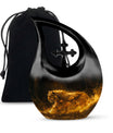 Firelit Majesty - Tiger Urn Memorial, Funeral Cremation Urn
