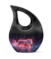 Crimson Ember Stalker - Tiger Urn Memorial, Funeral Shape Urn