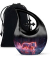 Crimson Ember Stalker - Tiger Urn Memorial, Funeral Shape Urn