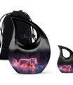 Crimson Ember Stalker - Tiger Urn Memorial, Funeral Shape Urn