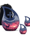 Crimson Twilight Vigil - Deer Urn Memorial, Funeral Cremation Urn