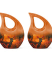 Golden Hour Fawn - Deer Urn Memorial, Funeral Shape Urn