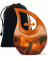 Golden Hour Fawn - Deer Urn Memorial, Funeral Shape Urn