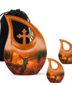 Golden Hour Fawn - Deer Urn Memorial, Funeral Shape Urn