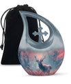 Deer Grove - Deer Urn Memorial, Funeral Cremation Urn For Ashes