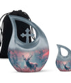 Deer Grove - Deer Urn Memorial, Funeral Cremation Urn For Ashes
