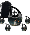 10-inch Moonlit Meadow Bunny Urn 