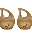 Autumn Dee - Deer Urn Memorial, Funeral Cremation Urn For Ashes