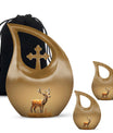 Autumn Dee - Deer Urn Memorial, Funeral Cremation Urn For Ashes