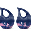 Lunar Blossom Watch - Rabbit Urn Memorial, Funeral Cremation Urn