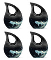 Wolf Wanderlust - Wolf Urn Memorial, Funeral Cremation Urn For Ashes