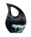 Wolf Wanderlust - Wolf Urn Memorial, Funeral Cremation Urn For Ashes