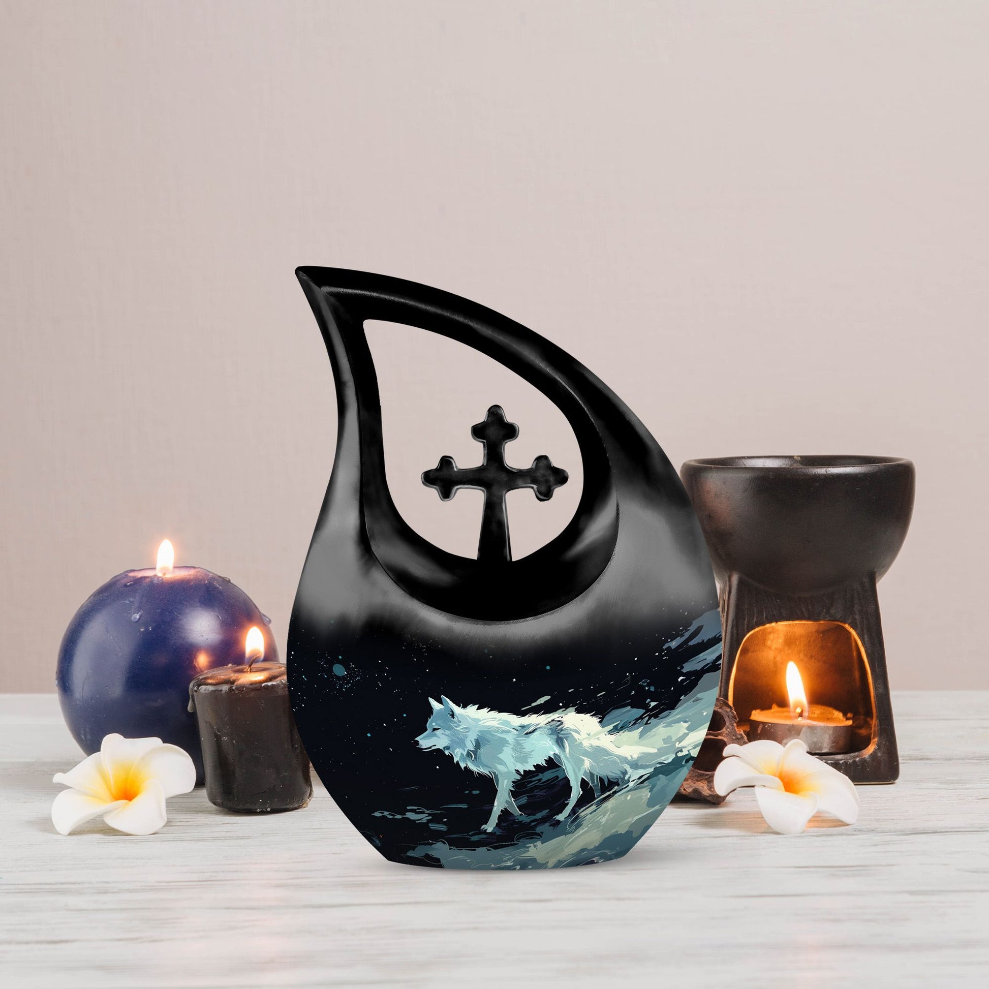 10-Inch Galactic Wolf Wanderlust Urn 