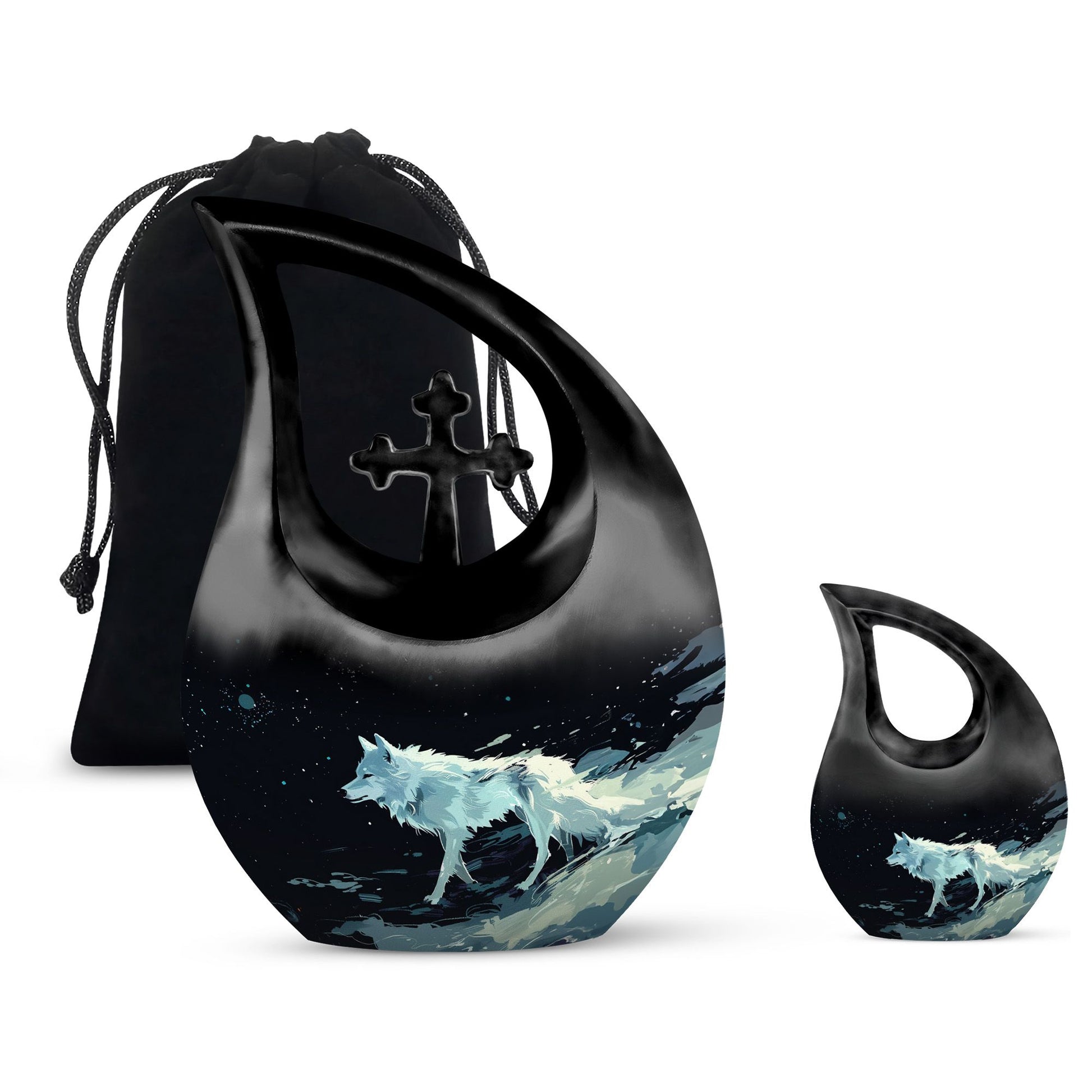 10-Inch Galactic Wolf Wanderlust Urn 