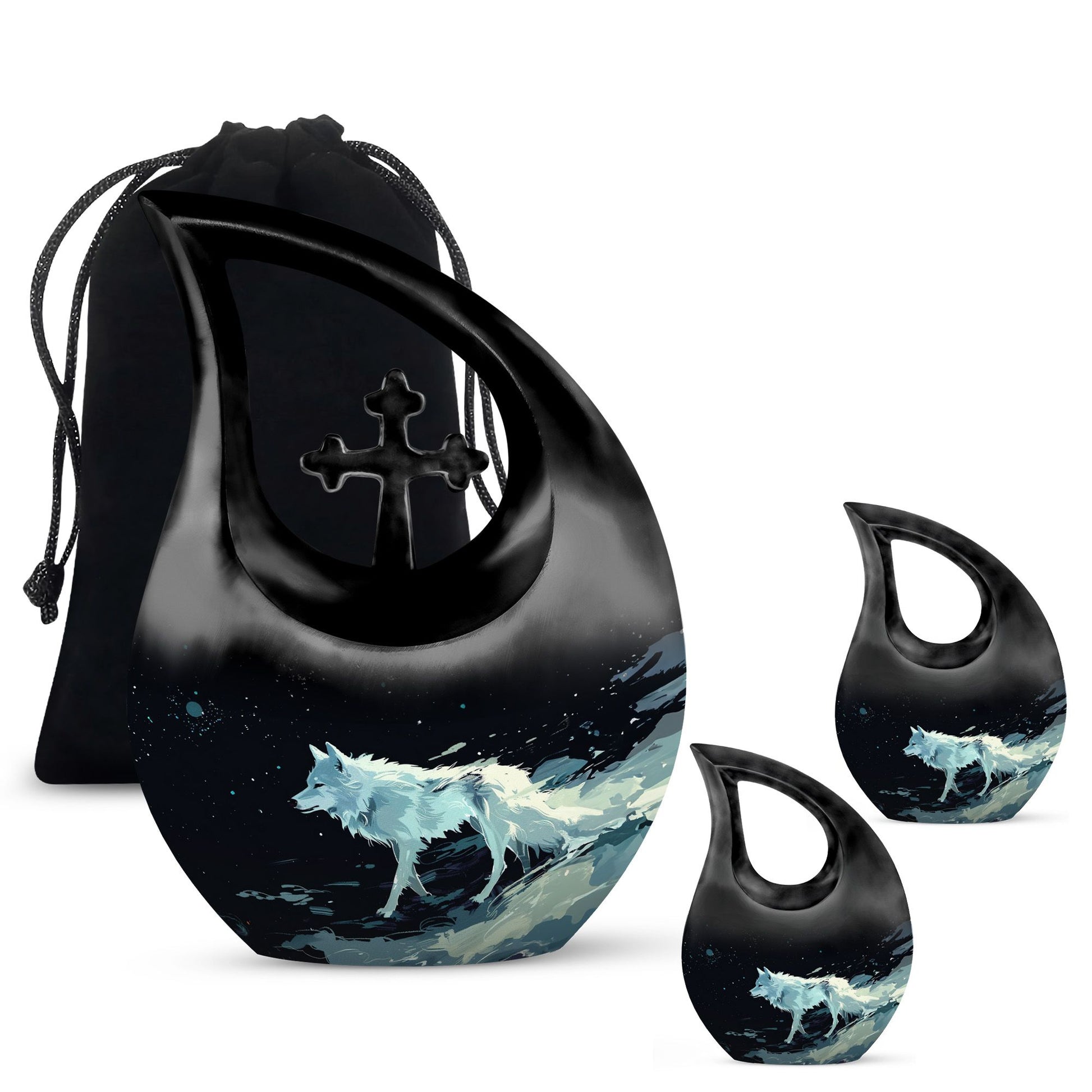 10-Inch Galactic Wolf Wanderlust Urn 