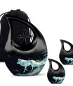 Wolf Wanderlust - Wolf Urn Memorial, Funeral Cremation Urn For Ashes