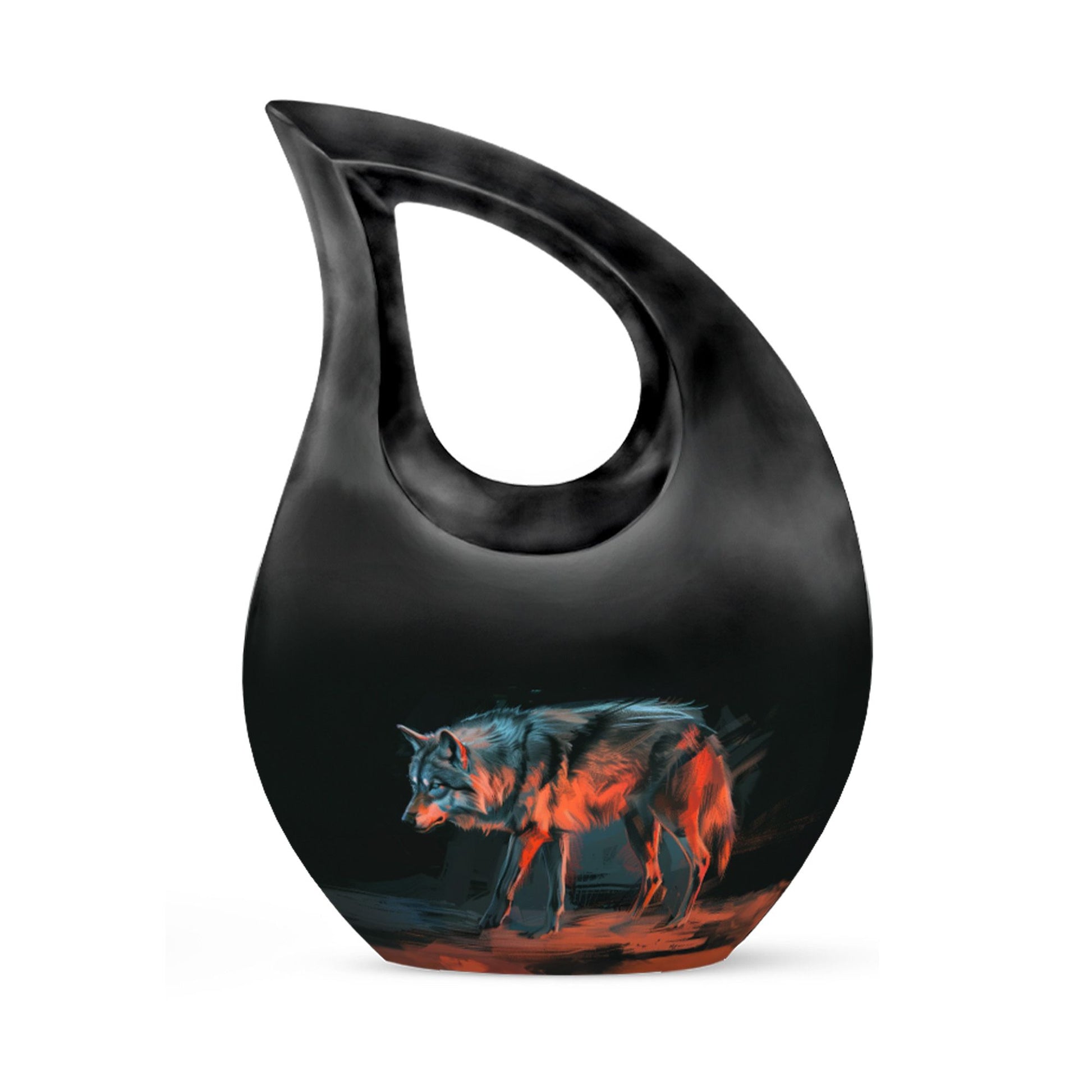 10-inch Crimson Shadow Howl Urn