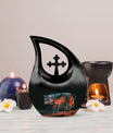 10-inch Crimson Shadow Howl Urn