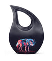 Neon Predator Essence - Wolf Urn Memorial, Funeral Shape Urn