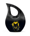 Electric Lupine - Wolf Urn Memorial, Funeral Cremation Urn For Ashes
