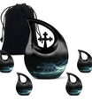 Celestial Wraith Wolf - Wolf Urn Large Memorial, Funeral Urn For Ashes