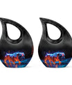 Lava Paws - Dog Urn Memorial, Funeral Cremation Urn For Ashes