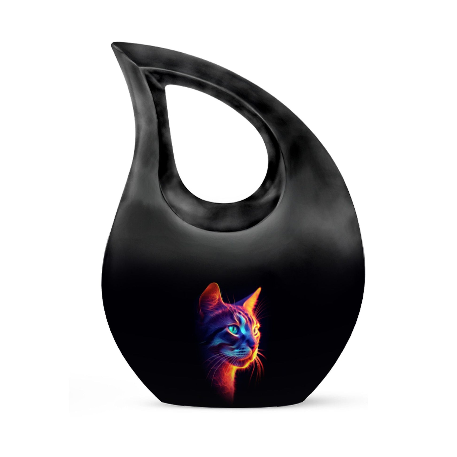 Glowing Cat memorial urn