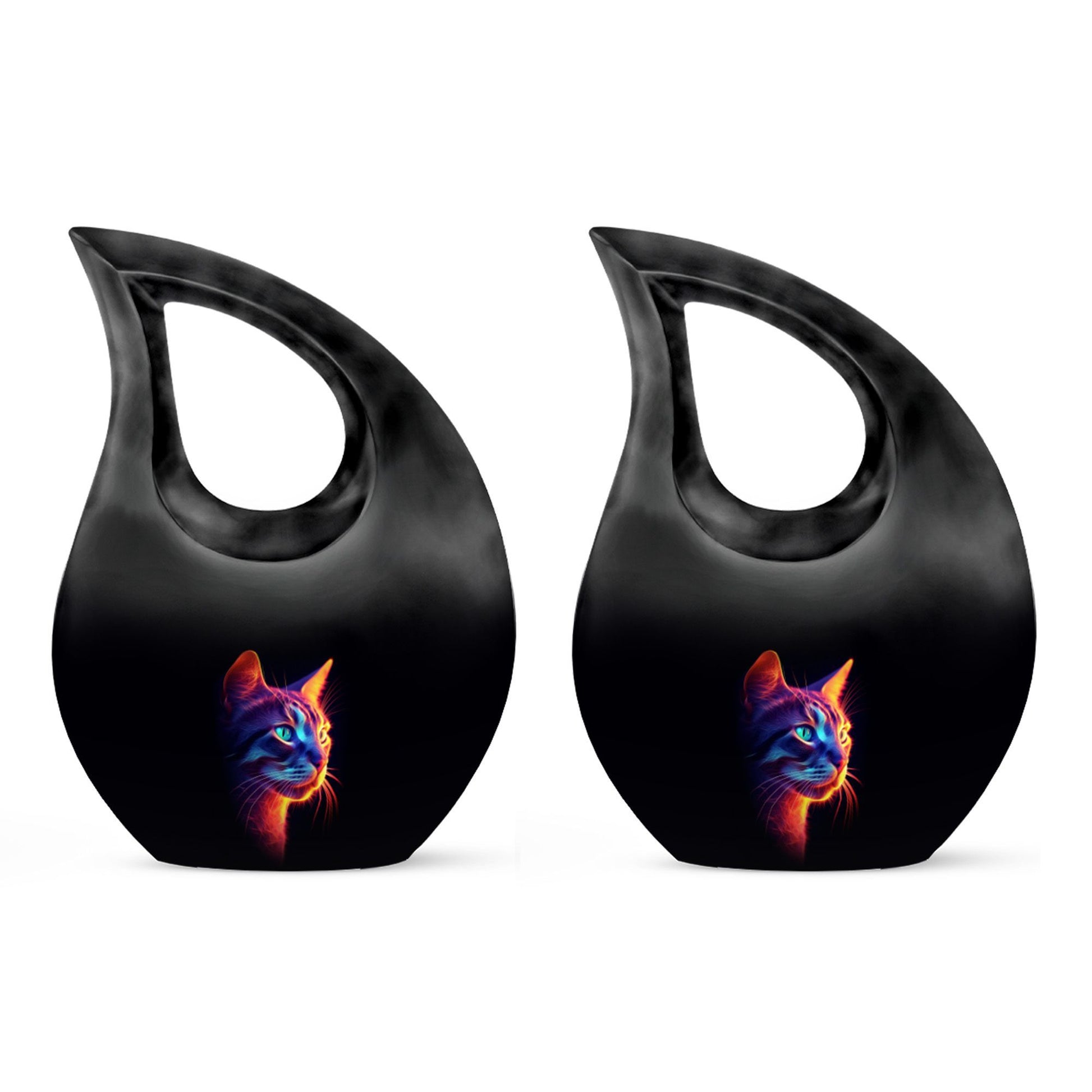 Glowing Cat memorial urn