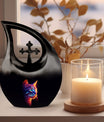 Glowing Cat memorial urn