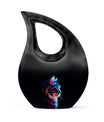 Affordable 10 inch Neon Cat Urn