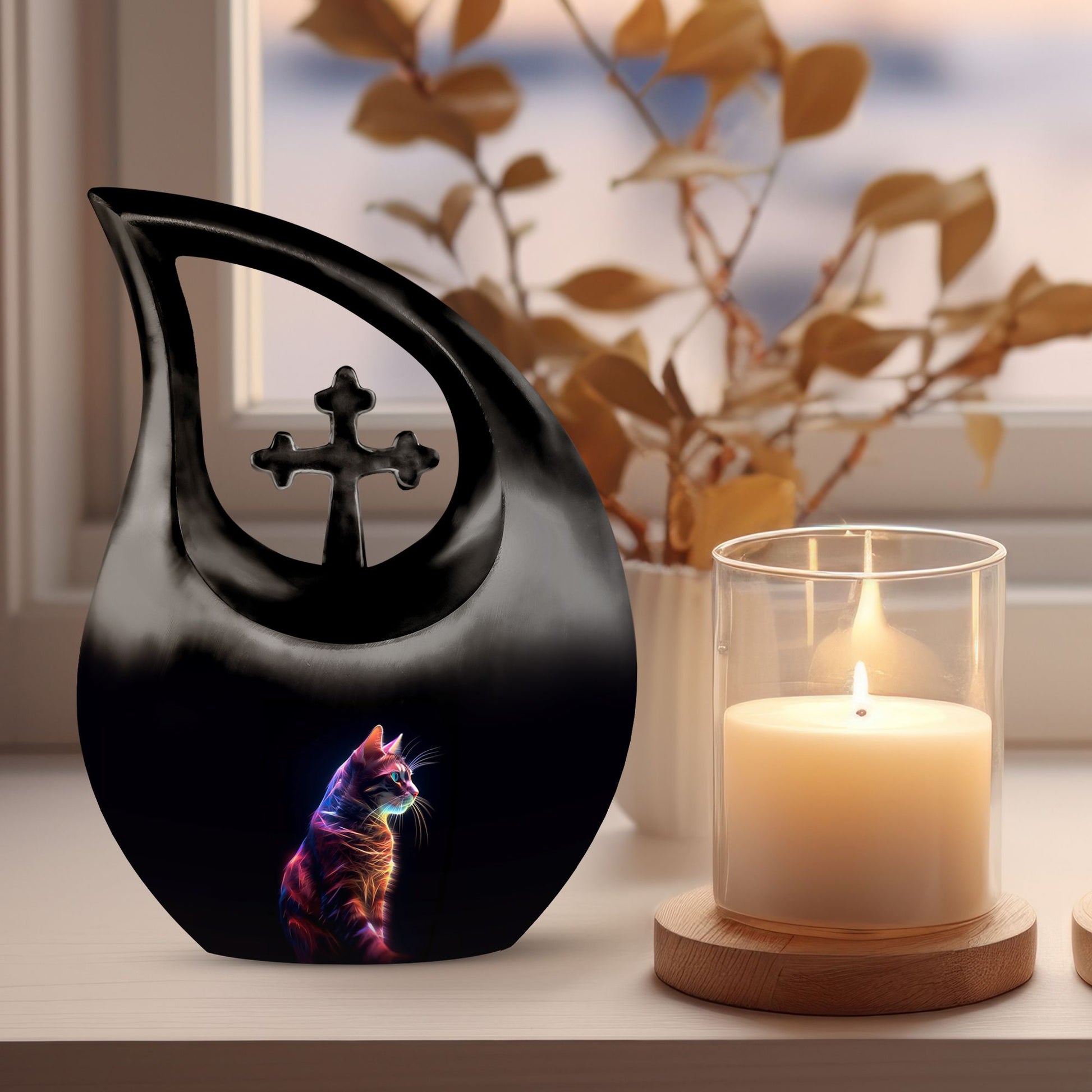 Cat Medium Size Memorial Urn