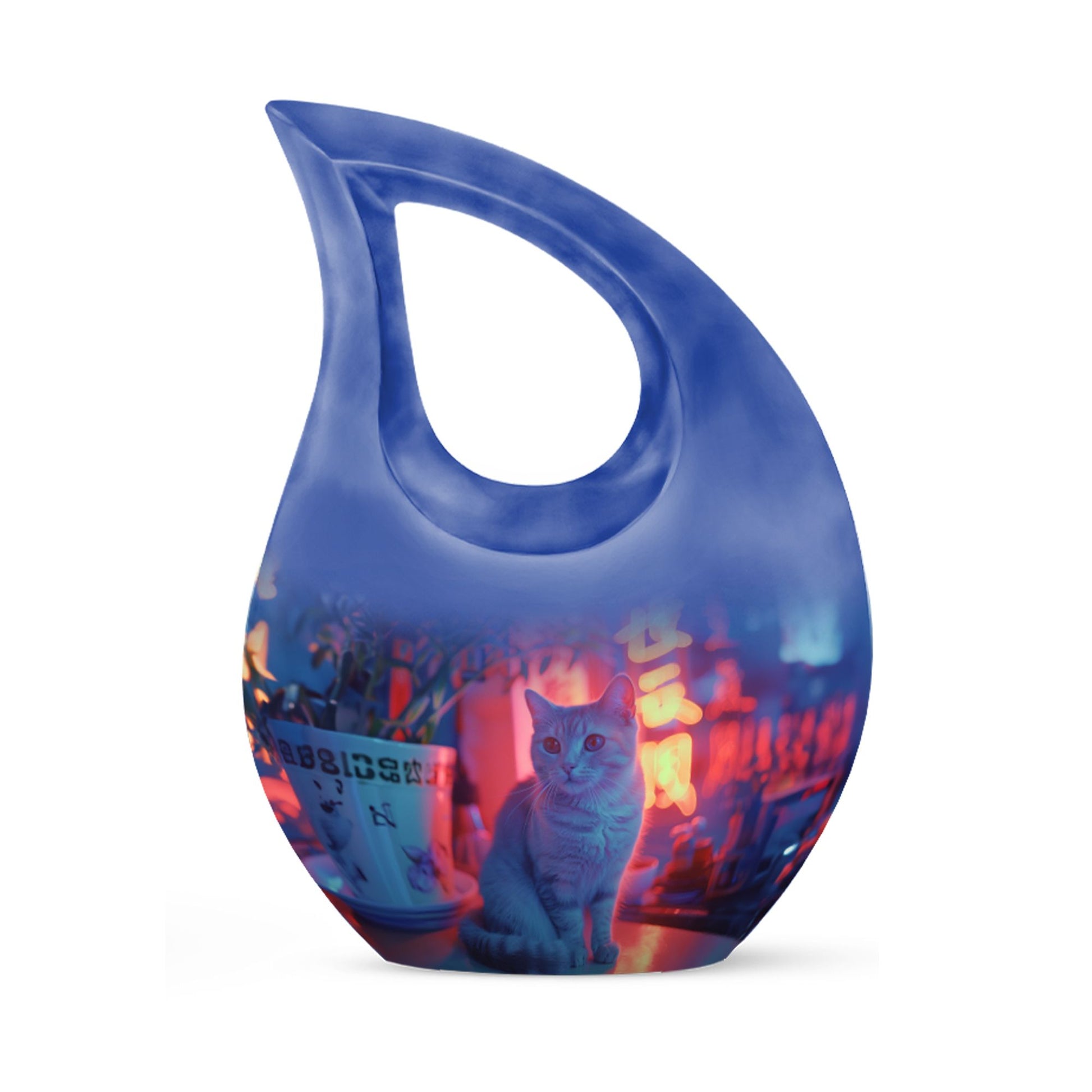 Retro Glow Cat Urn