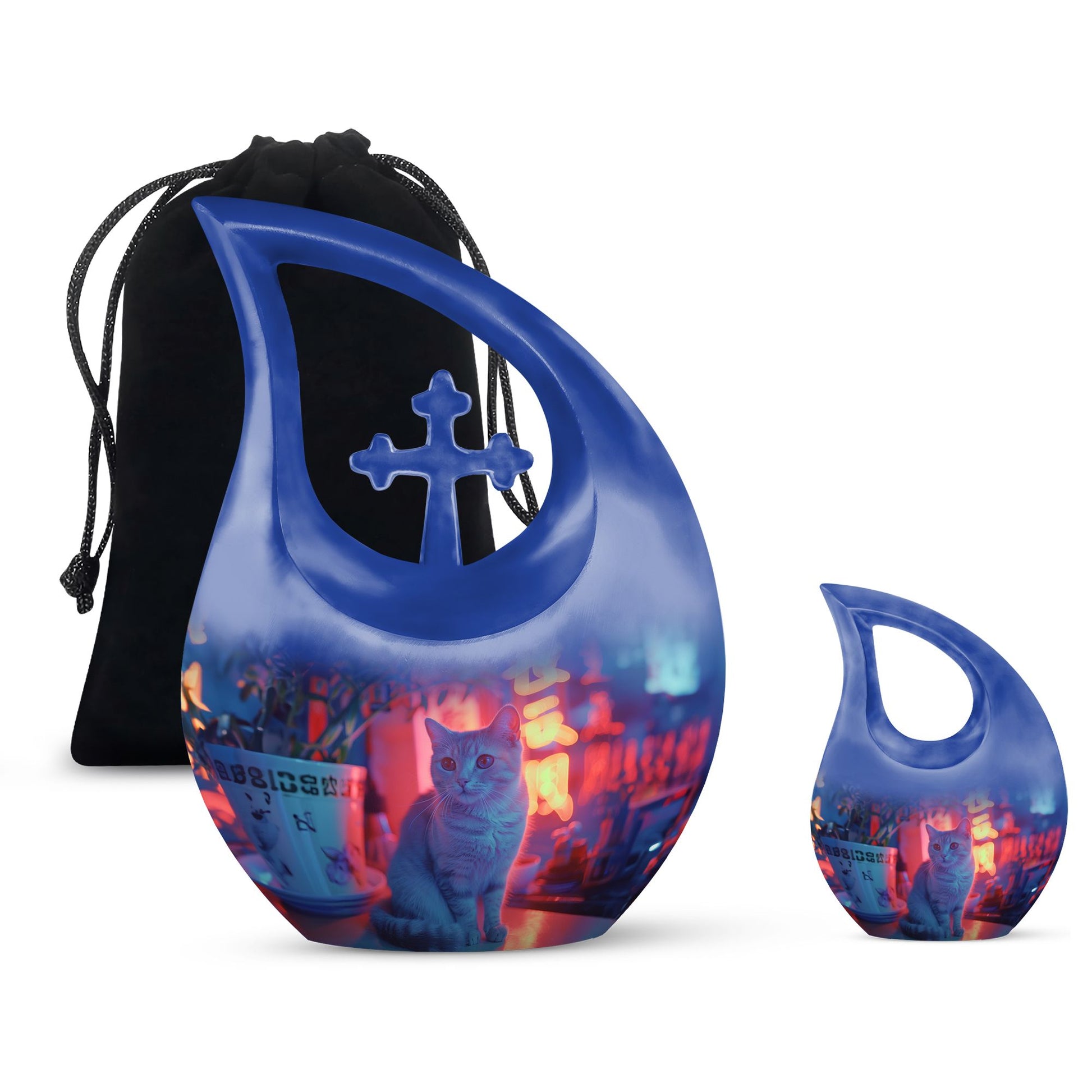 Retro Glow Cat Urn