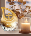 10 Inch Snowflakes Urn