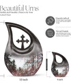 Snowflakes urn