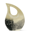 Snowflakes Urn For Ashes Female Memorial, Funeral Shape Urn