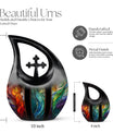 10-inch Stained Glass Urn